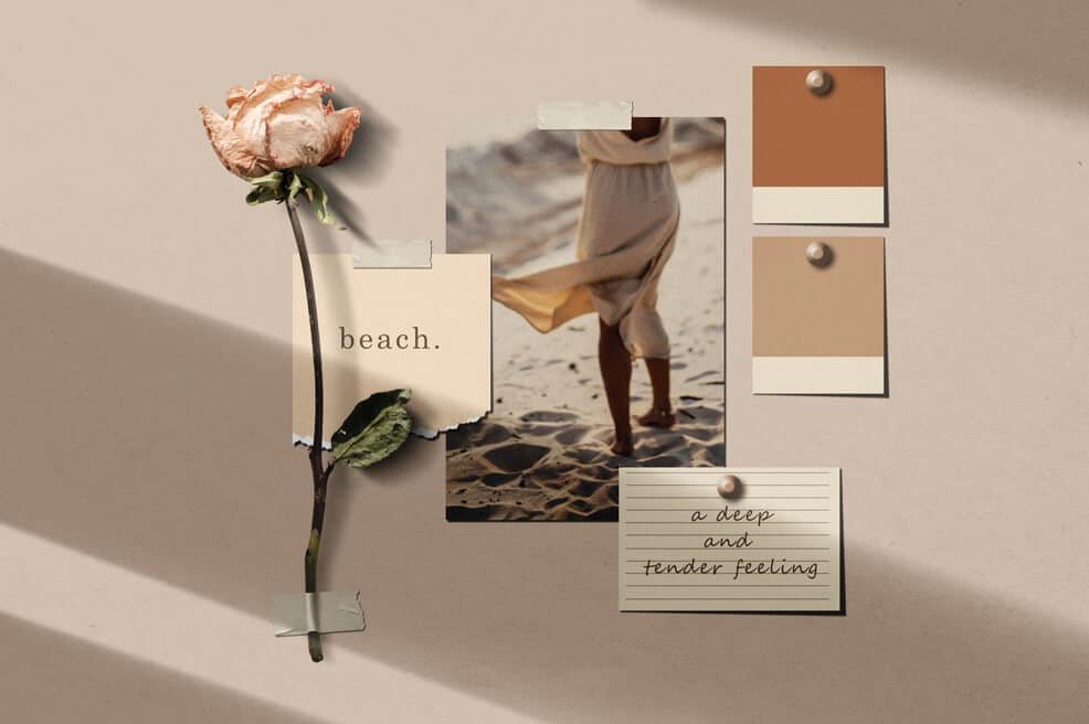 moodboard for coaching brand