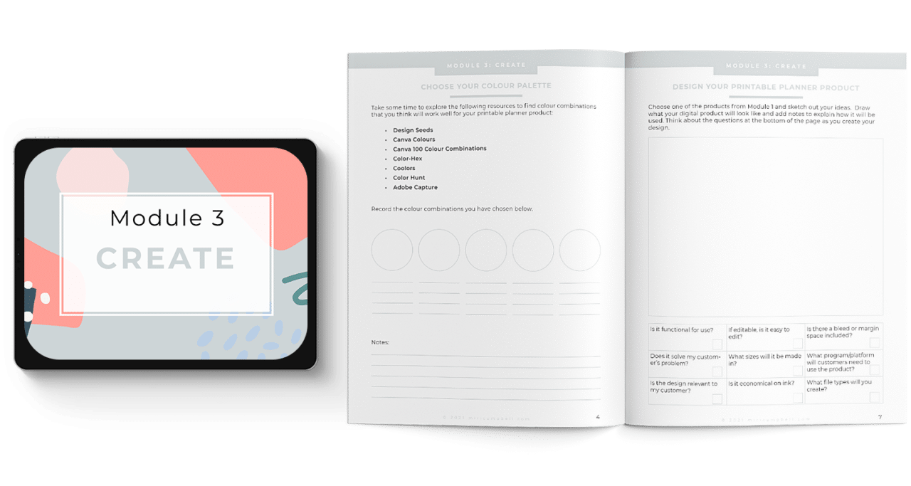 Create A Printable Planner and Sell It On Etsy | Miri Campbell