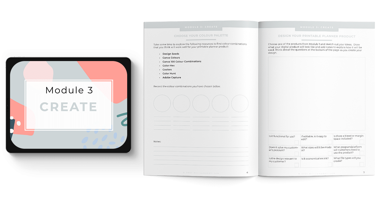 Create A Printable Planner and Sell It On Etsy Miri Campbell